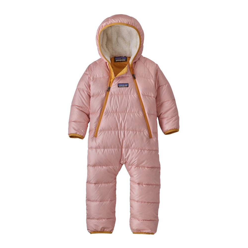 PATAGONIA Infant Hi-Loft Down Sweater Bunting Size 3-6 months in Seafan Pink